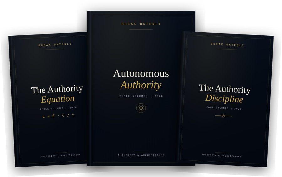 The three Authority & Architecture trilogies in hardcover: The Authority Equation, Autonomous Authority, and The Authority Discipline